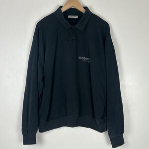 Fear Of God Essentials Polo Long Sleeve Mens Size Small  Oversized Boxy Fit